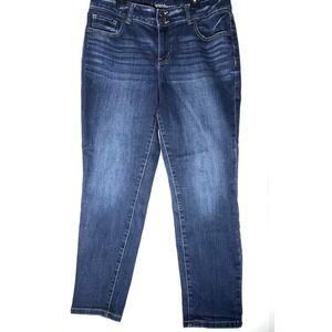 M‎ Jeans by Maurice Mid Rise Dark Wash Skinny Jeans Women's Size 10